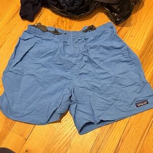 Patagonia Light Blue Baggys Shorts (Liner cut out)